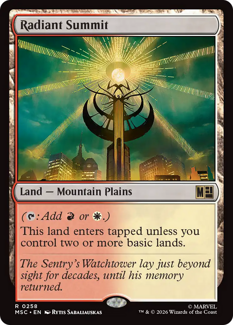 Radiant Summit [Marvel Super Heroes Commander] | Shuffle n Cut Hobbies & Games