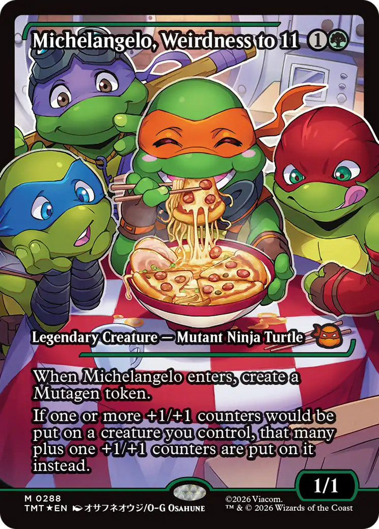 Michelangelo, Weirdness to 11 (Showcase) [Teenage Mutant Ninja Turtles] | Shuffle n Cut Hobbies & Games
