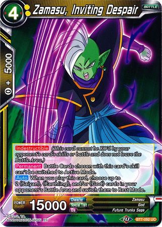 Zamasu, Inviting Despair (BT7-092) [Assault of the Saiyans] | Shuffle n Cut Hobbies & Games
