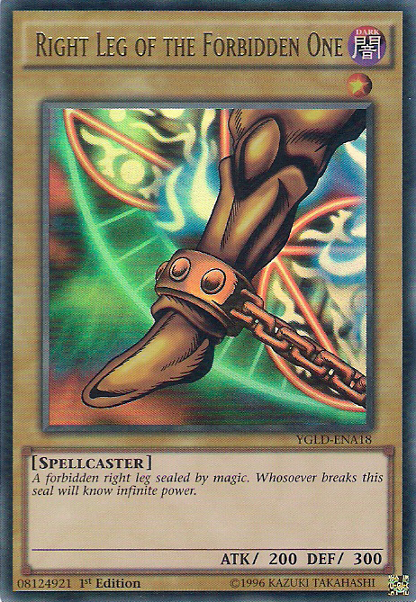 Right Leg of the Forbidden One [YGLD-ENA18] Ultra Rare | Shuffle n Cut Hobbies & Games