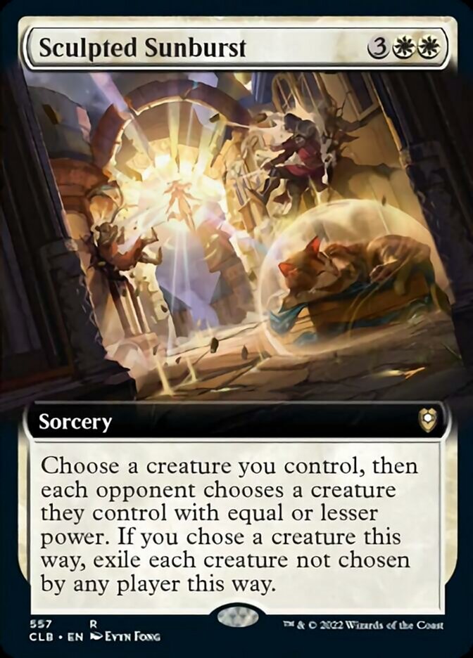 Sculpted Sunburst (Extended Art) [Commander Legends: Battle for Baldur's Gate] | Shuffle n Cut Hobbies & Games