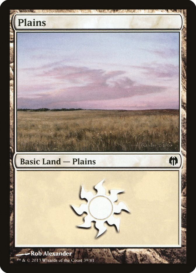 Plains (39) [Duel Decks: Heroes vs. Monsters] | Shuffle n Cut Hobbies & Games