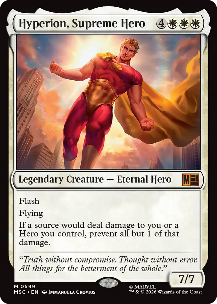 Hyperion, Supreme Hero [Marvel Super Heroes Commander] | Shuffle n Cut Hobbies & Games