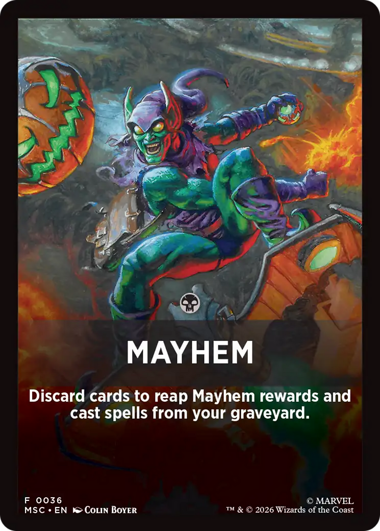 Mayhem Theme Card [Marvel Super Heroes Commander] | Shuffle n Cut Hobbies & Games