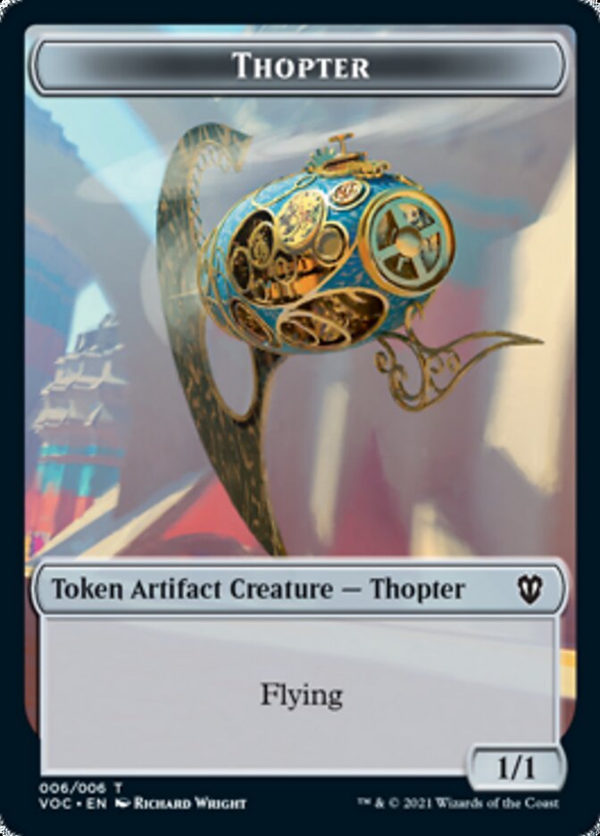 Spirit (003) // Thopter Double-Sided Token [Innistrad: Crimson Vow Commander Tokens] | Shuffle n Cut Hobbies & Games