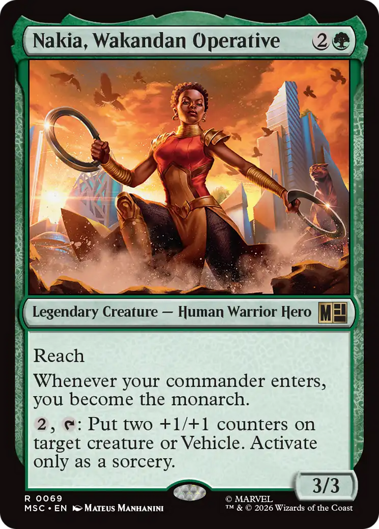 Nakia, Wakandan Operative (Surge Foil) [Marvel Super Heroes Commander] | Shuffle n Cut Hobbies & Games