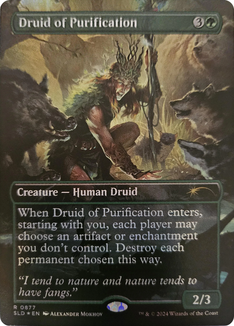 Druid of Purification (Rainbow Foil) [Secret Lair Drop Series] | Shuffle n Cut Hobbies & Games