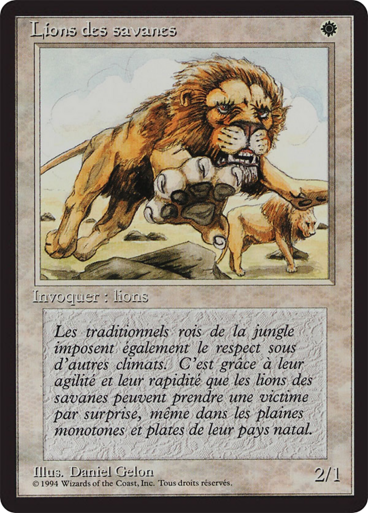 Savannah Lions [Foreign Black Border] | Shuffle n Cut Hobbies & Games
