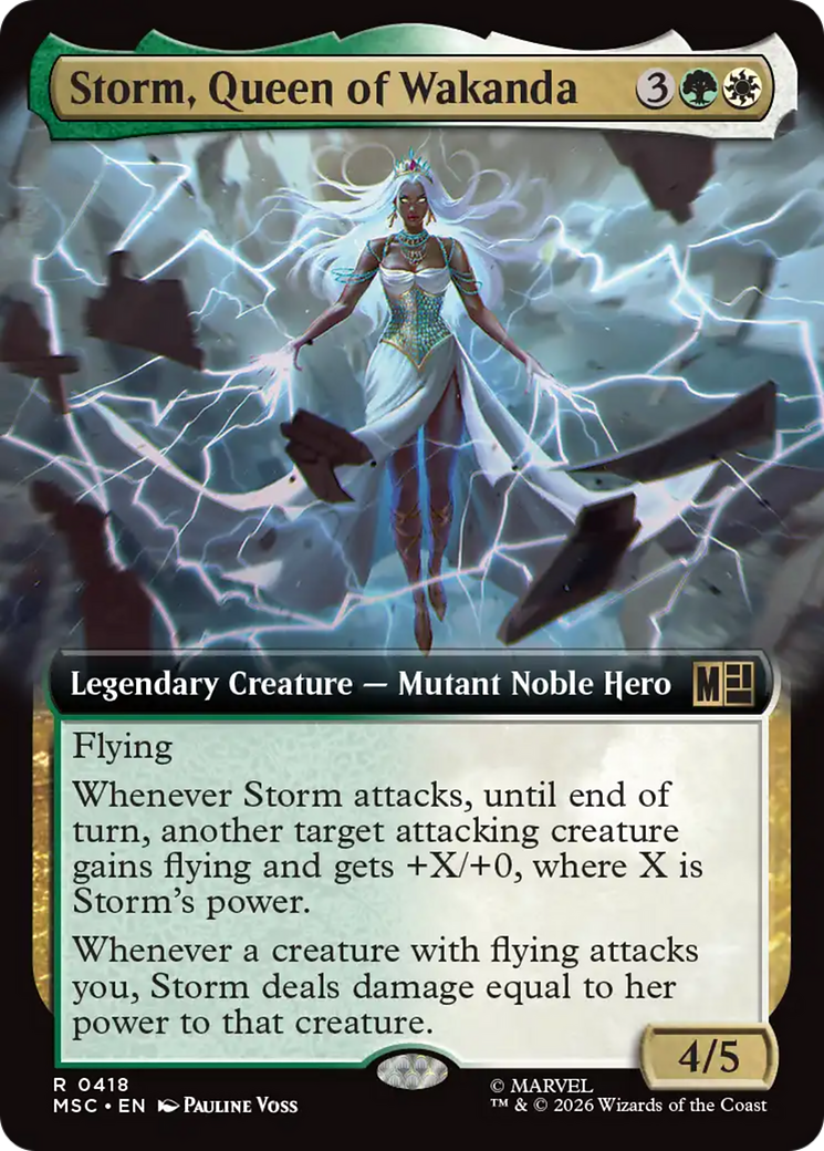 Storm, Queen of Wakanda (Extended Art) [Marvel Super Heroes Commander] | Shuffle n Cut Hobbies & Games