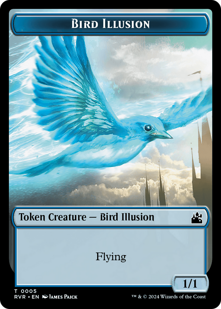 Goblin (0008) // Bird Illusion Double-Sided Token [Ravnica Remastered Tokens] | Shuffle n Cut Hobbies & Games