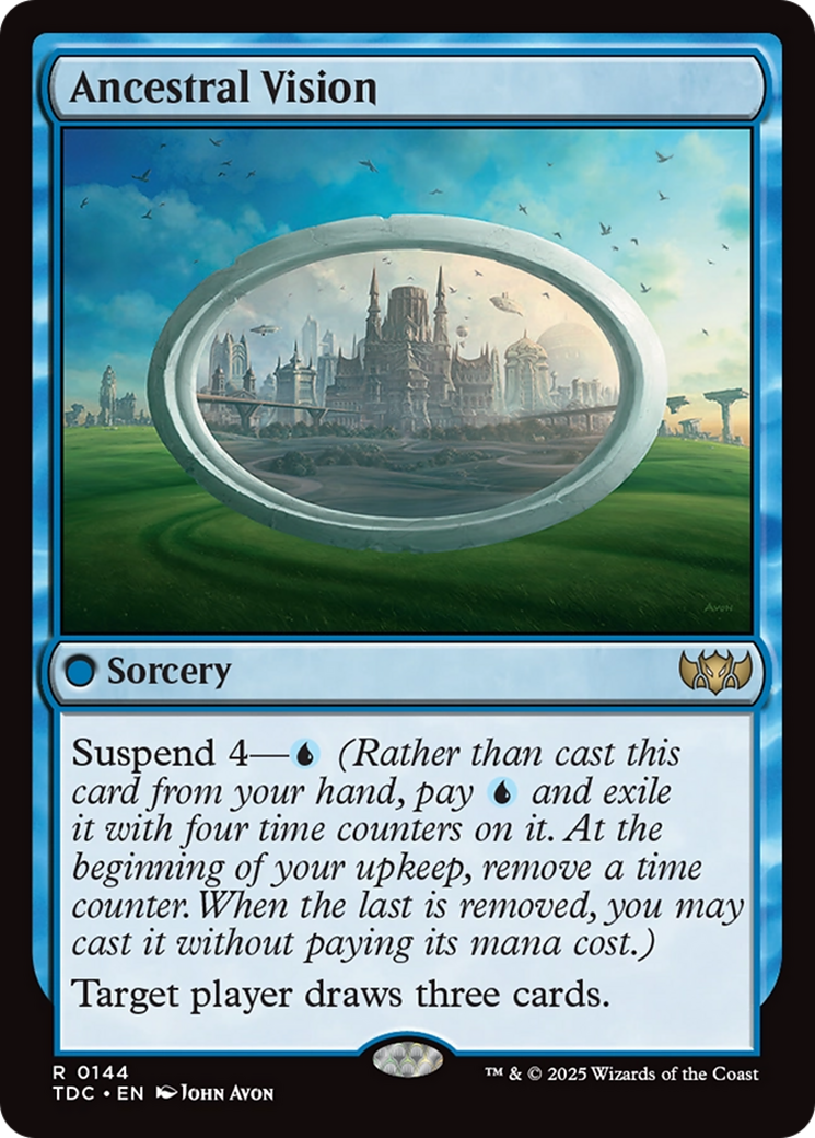 Ancestral Vision [Tarkir: Dragonstorm Commander] | Shuffle n Cut Hobbies & Games