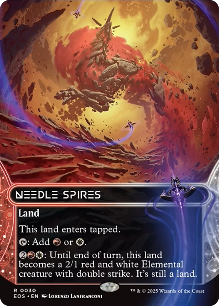 Needle Spires (0030) (Borderless) [Edge of Eternities: Stellar Sights] | Shuffle n Cut Hobbies & Games