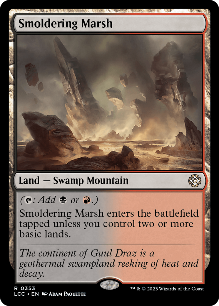 Smoldering Marsh [The Lost Caverns of Ixalan Commander] | Shuffle n Cut Hobbies & Games