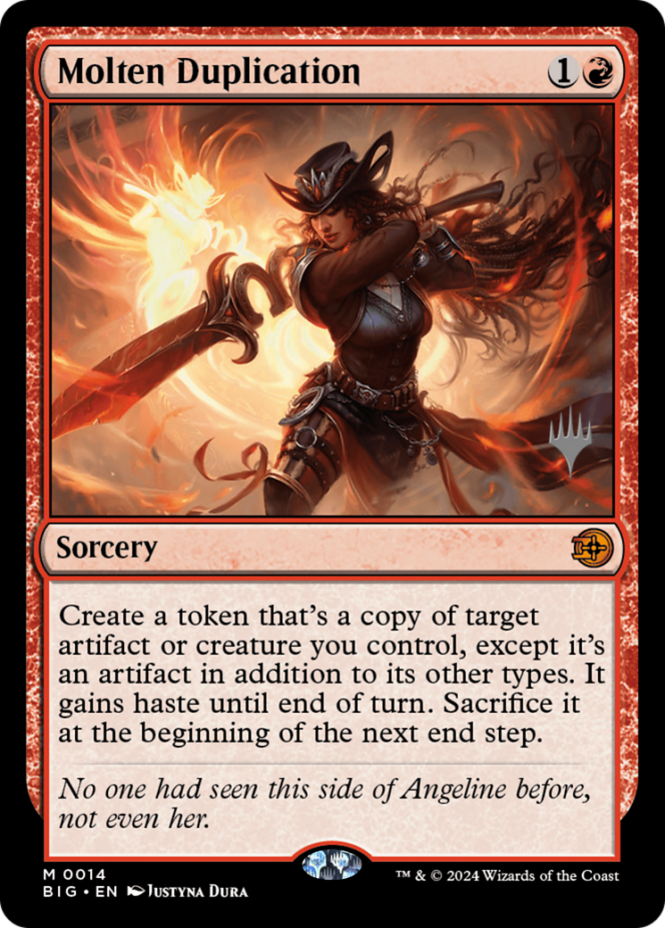 Molten Duplication [Outlaws of Thunder Junction: The Big Score Promos] | Shuffle n Cut Hobbies & Games