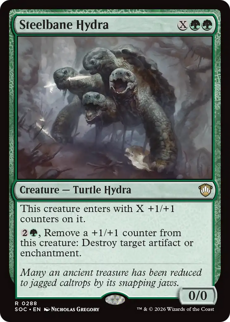 Steelbane Hydra [Secrets of Strixhaven Commander] | Shuffle n Cut Hobbies & Games