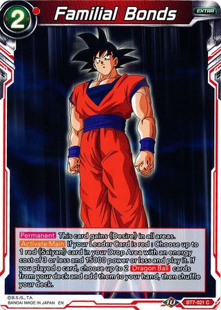 Familial Bonds (BT7-021) [Assault of the Saiyans] | Shuffle n Cut Hobbies & Games