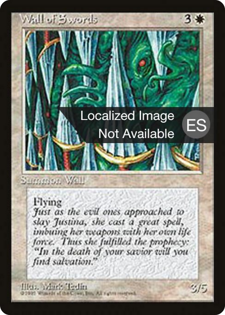 Wall of Swords [Fourth Edition Foreign Black Border] | Shuffle n Cut Hobbies & Games