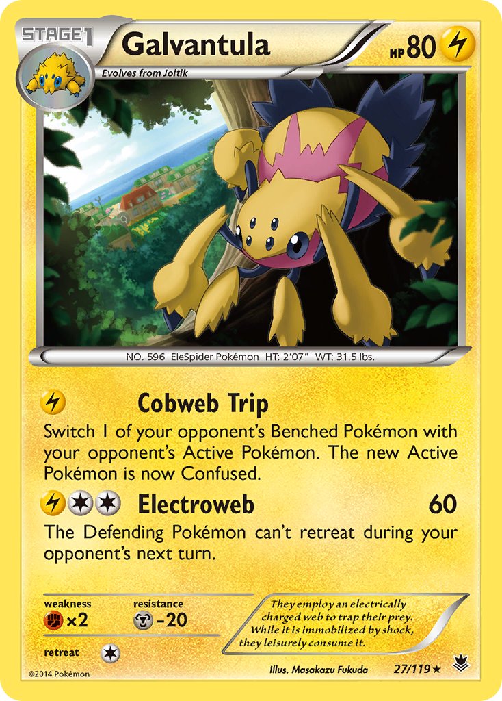 Galvantula(27/119) (Theme Deck Exclusive) [XY: Phantom Forces] | Shuffle n Cut Hobbies & Games