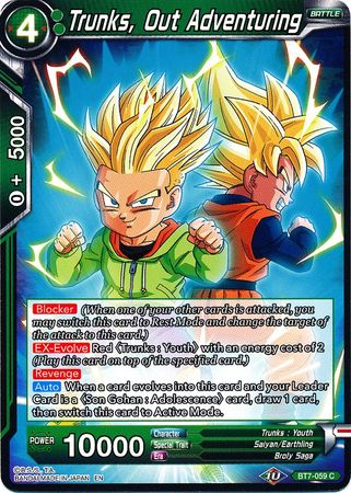 Trunks, Out Adventuring (BT7-059) [Assault of the Saiyans] | Shuffle n Cut Hobbies & Games