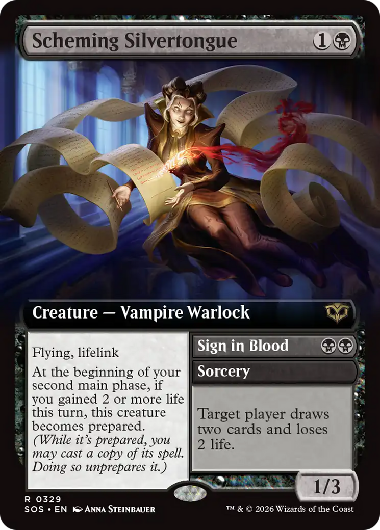Scheming Silvertongue (Extended Art) [Secrets of Strixhaven] | Shuffle n Cut Hobbies & Games