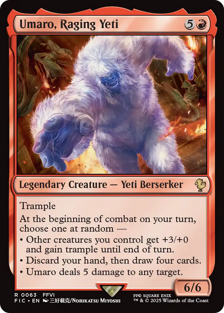 Umaro, Raging Yeti [FINAL FANTASY Commander] | Shuffle n Cut Hobbies & Games