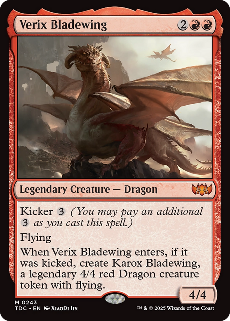 Verix Bladewing [Tarkir: Dragonstorm Commander] | Shuffle n Cut Hobbies & Games