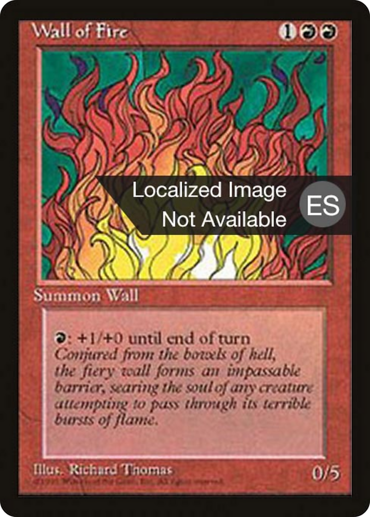 Wall of Fire [Fourth Edition Foreign Black Border] | Shuffle n Cut Hobbies & Games
