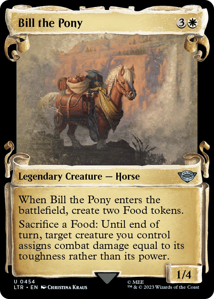 Bill the Pony [The Lord of the Rings: Tales of Middle-Earth Showcase Scrolls] | Shuffle n Cut Hobbies & Games