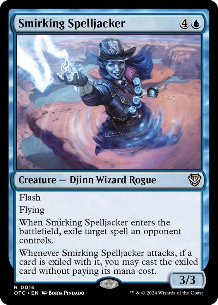 Smirking Spelljacker [Outlaws of Thunder Junction Commander] | Shuffle n Cut Hobbies & Games