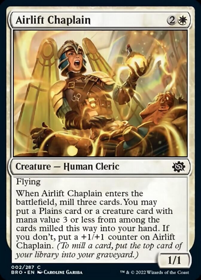 Airlift Chaplain [The Brothers' War] | Shuffle n Cut Hobbies & Games