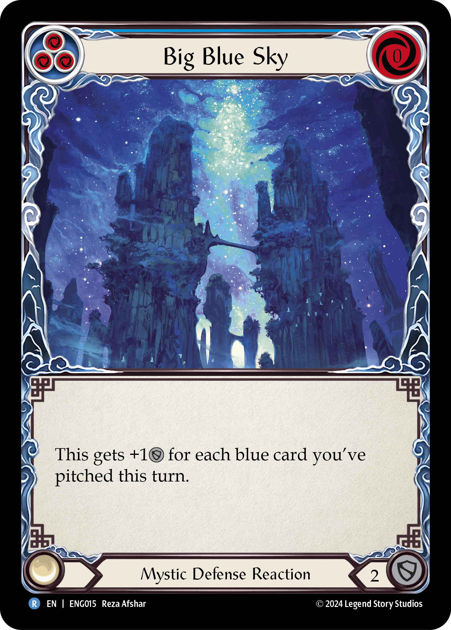 Big Blue Sky [ENG015] (Part the Mistveil Enigma Blitz Deck) | Shuffle n Cut Hobbies & Games