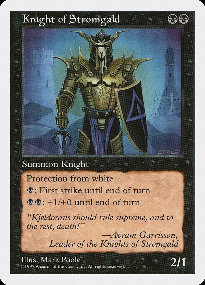Knight of Stromgald [Fifth Edition] | Shuffle n Cut Hobbies & Games