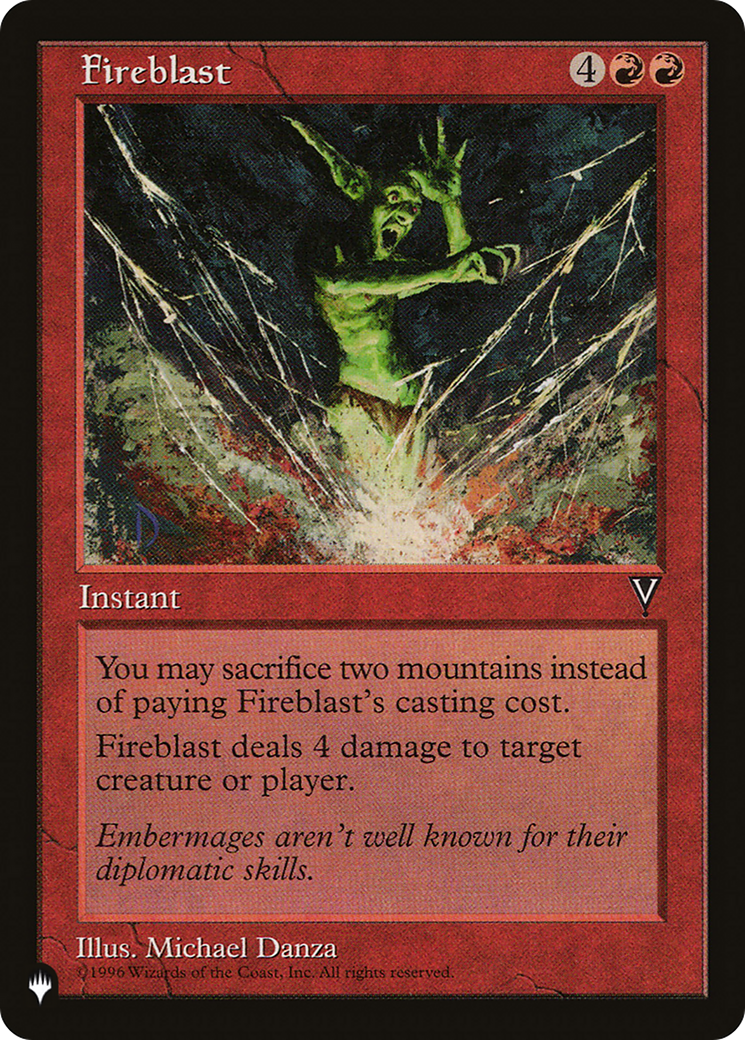 Fireblast [The List] | Shuffle n Cut Hobbies & Games