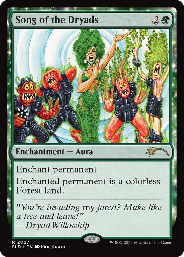 Song of the Dryads (2027) (Rainbow Foil) [Secret Lair Drop Series] | Shuffle n Cut Hobbies & Games