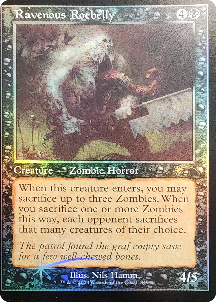 Ravenous Rotbelly (Retro Frame) [Secret Lair Drop Series] | Shuffle n Cut Hobbies & Games