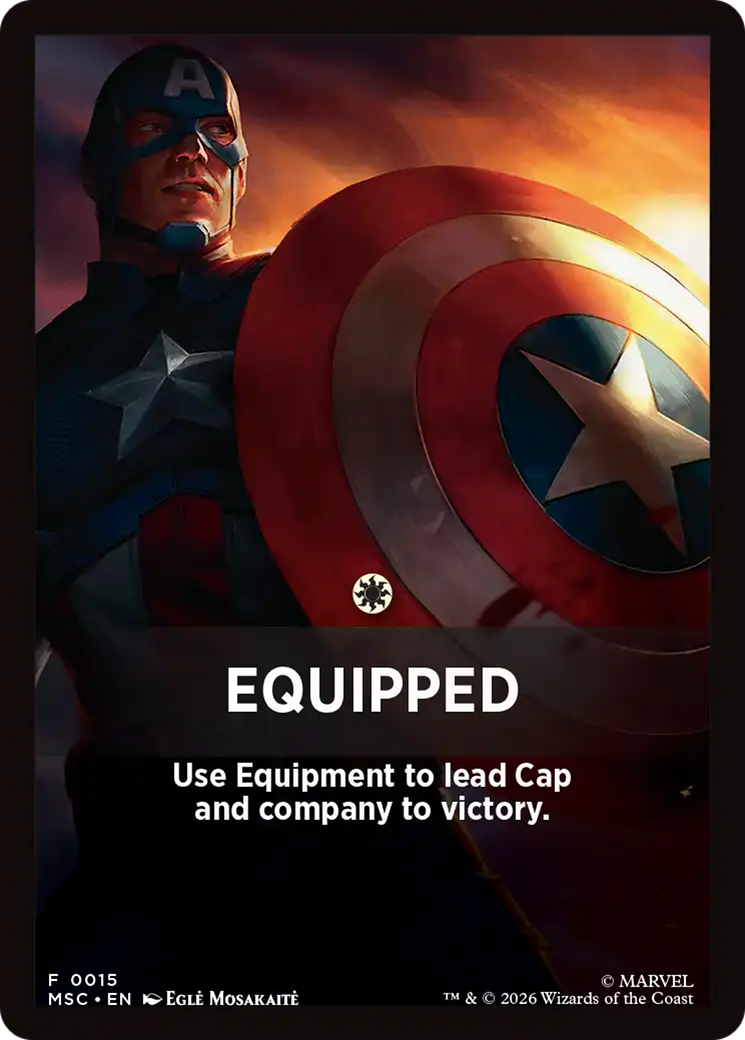 Equipped Theme Card [Marvel Super Heroes Commander] | Shuffle n Cut Hobbies & Games