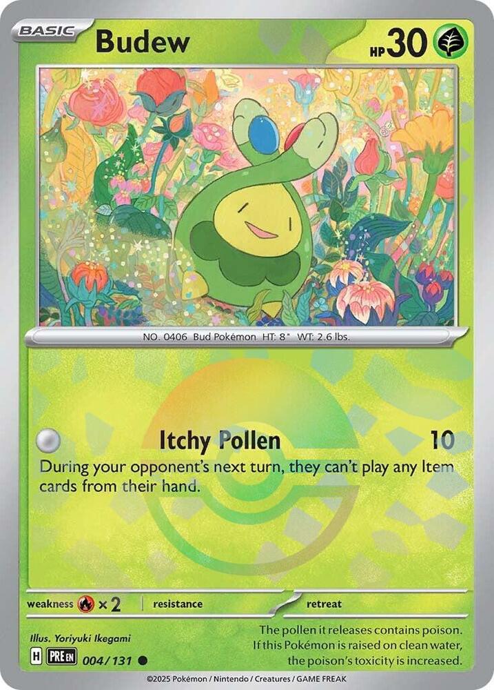 Budew (004/131) (Poke Ball Pattern) [Scarlet & Violet: Prismatic Evolutions] | Shuffle n Cut Hobbies & Games