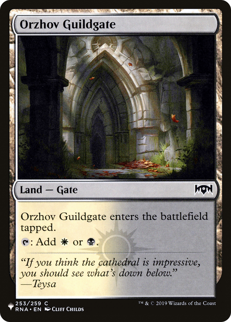 Orzhov Guildgate (253) [The List] | Shuffle n Cut Hobbies & Games