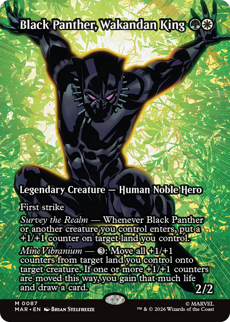 Black Panther, Wakandan King (Borderless) [Marvel Universe: Eternal-Legal] | Shuffle n Cut Hobbies & Games