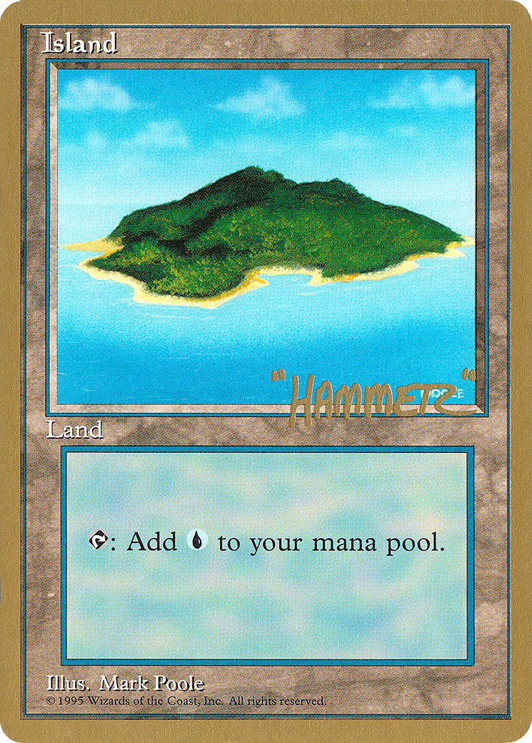 Island (shr368) (Shawn "Hammer" Regnier) [Pro Tour Collector Set] | Shuffle n Cut Hobbies & Games