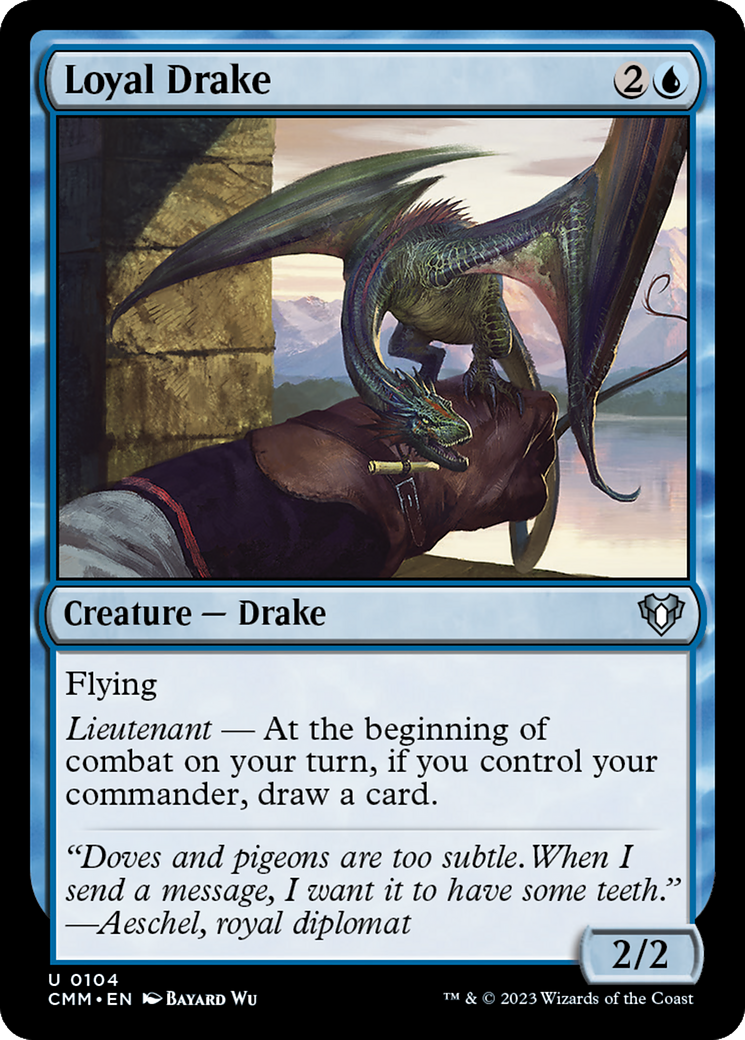 Loyal Drake [Commander Masters] | Shuffle n Cut Hobbies & Games