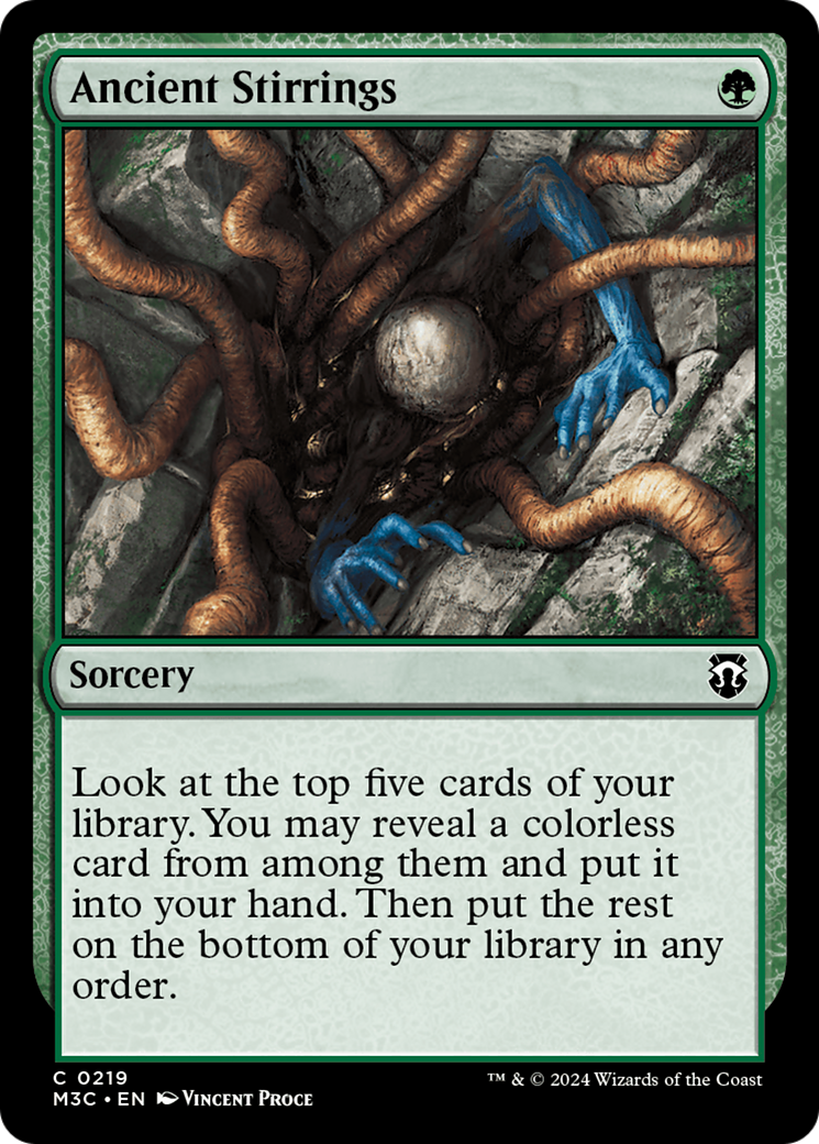 Ancient Stirrings (Ripple Foil) [Modern Horizons 3 Commander] | Shuffle n Cut Hobbies & Games