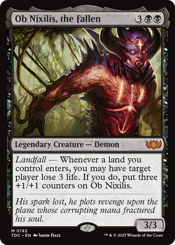 Ob Nixilis, the Fallen [Tarkir: Dragonstorm Commander] | Shuffle n Cut Hobbies & Games