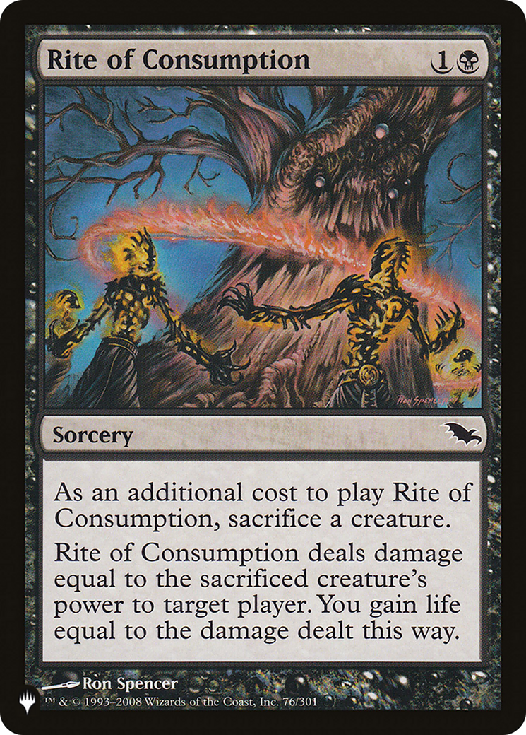 Rite of Consumption [The List] | Shuffle n Cut Hobbies & Games
