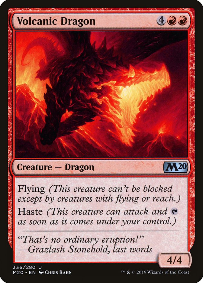Volcanic Dragon [Core Set 2020] | Shuffle n Cut Hobbies & Games