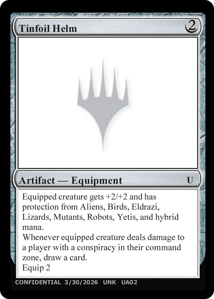 Tinfoil Helm [Unknown Event] | Shuffle n Cut Hobbies & Games