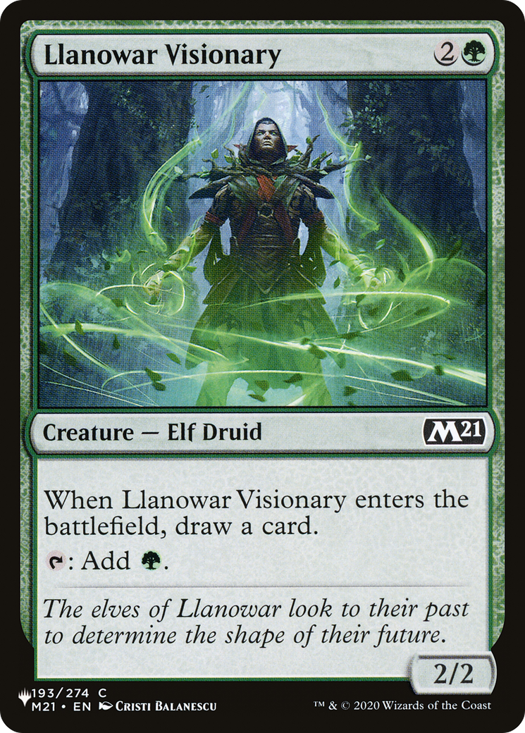 Llanowar Visionary [The List] | Shuffle n Cut Hobbies & Games