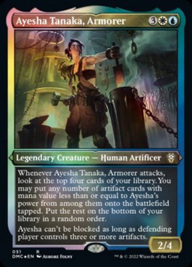 Ayesha Tanaka, Armorer (Foil Etched) [Dominaria United Commander] | Shuffle n Cut Hobbies & Games