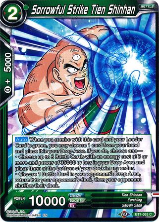 Sorrowful Strike Tien Shinhan (BT7-063) [Assault of the Saiyans] | Shuffle n Cut Hobbies & Games