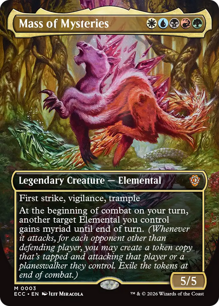 Mass of Mysteries (Borderless) [Lorwyn Eclipsed Commander] | Shuffle n Cut Hobbies & Games